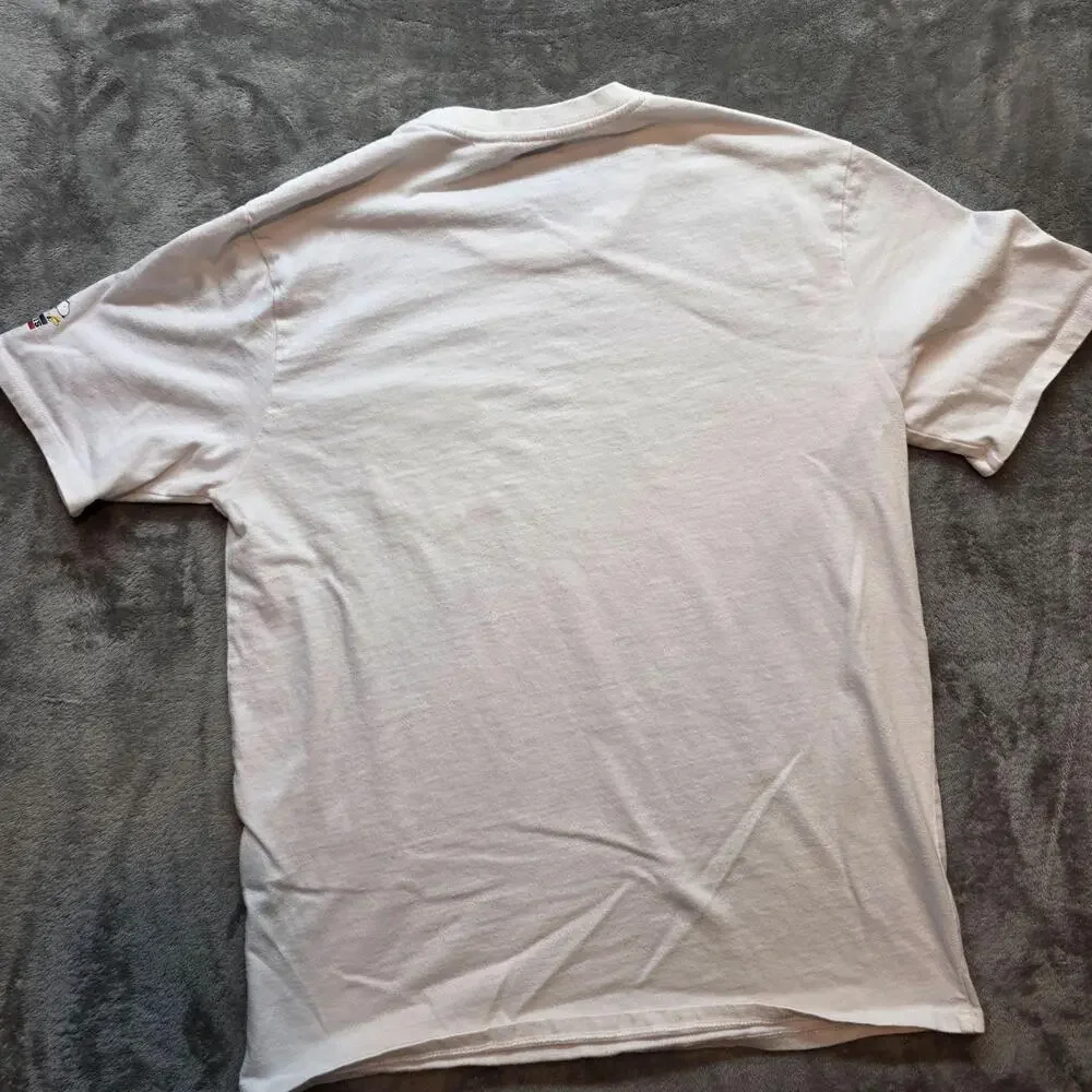 Levi's Peanuts Shirt Mens S White Snoopy Pocket Graphic Crew T-Shirt Cartoon